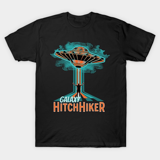 Galaxy HitchHiker T-Shirt by Backpack-Hiker